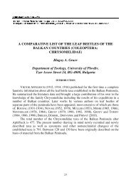 a comparative list of the leaf beetles of the balkan