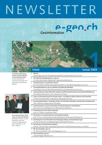 Der Guichet virtuel – ein Projekt von Bund, Kantonen und ... - E-Geo.ch
