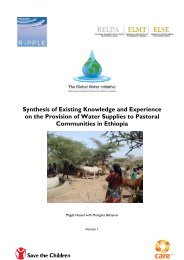 Synthesis of Existing Knowledge and Experience on the Provision of ...