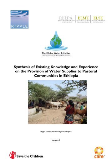 Synthesis of Existing Knowledge and Experience on the Provision of ...