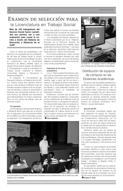 AÃ±o 4 Numero 70 - Publicaciones - Universidad JuÃ¡rez AutÃ³noma ...