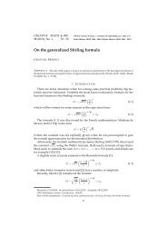 On the generalized Stirling formula - Creative Math. and Inf.