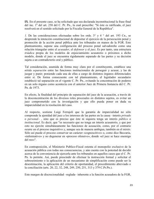 Sentencia INC 2005 Art. 258 CPP - Escuela de CapacitaciÃ³n Fiscal ...