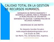 calidad total en la gestiÃ³n de recursos humanos. - Alejandro ...