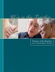 We're in this Together - Hospice of the Rapidan