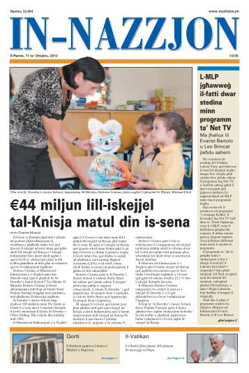 44 miljun lill-iskejjel tal-Knisja matul din is-sena - MaltaRightNow.com