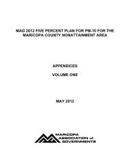 MAG 2012 Five Percent Plan for PM-10: Appendices, Volume 1