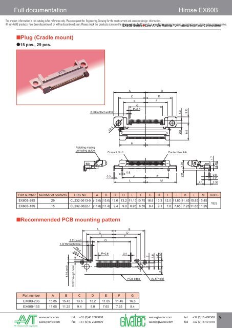 Low-Angle Mating / Unmating Interface Connectors - AVT Industrial ...