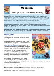 Online Magazines (with generous free online content) - Bundaberg ...