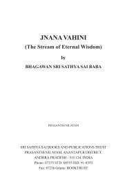 JNANA VAHINI - Sathya Sai Speaks