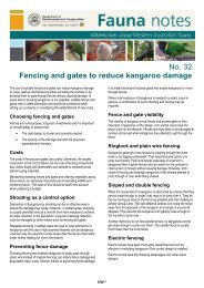 Fencing and gates to reduce kangaroo damage - Department of ...