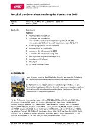 Protokoll der ordentlichen GV vom 30. MÃ¤rz 2011 - Dampfbahn ...