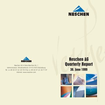 Neschen AG Quarterly Report