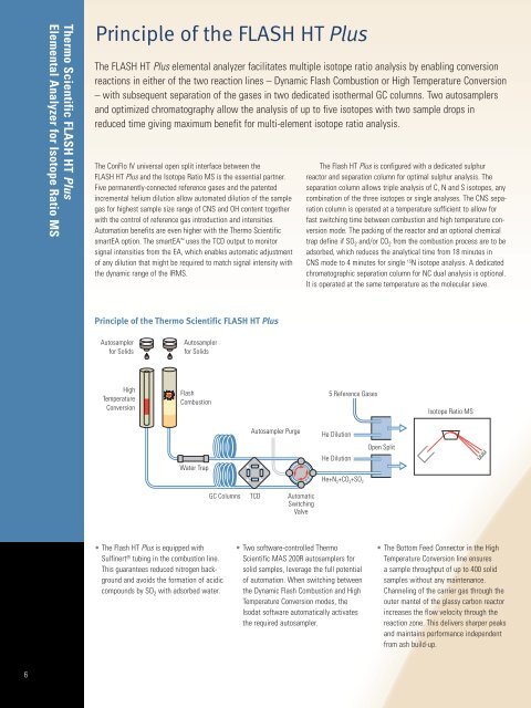 Thermo Scientific FLASH HT Plus Elemental Analyzer for IRMS