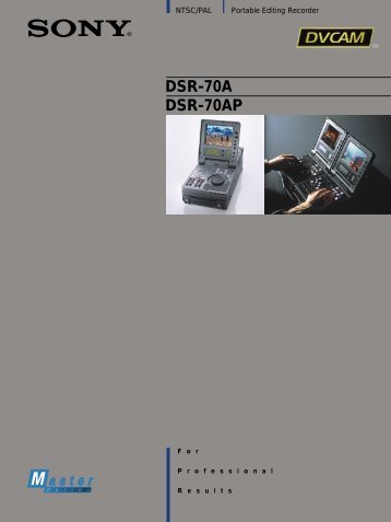 DSR-70A DSR-70AP - Sony