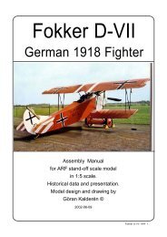 Royal Aircraft Factory SE5a Manual - Macca's Vintage Aerodrome Royal Aircraft Factory SE5a Manual - Macca's Vintage Aerodrome