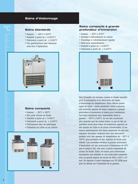 Catalogue HART Scientific (franÃ§ais) - MB Electronique