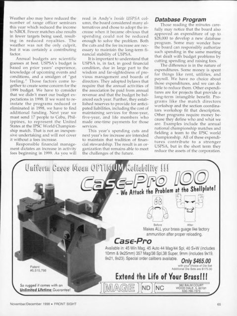 FRONT SIGHT - uspsa