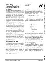 Application Note 460 LM34/LM35 Precision Monolithic Temperature ...