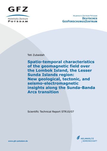 Spatio-temporal characteristics of the geomagnetic field over the ...