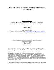 Victims of Violence in Times of Disaster or Emergency - SAMHSA'S ...