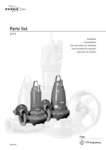 Catalogue "parts list" pompes série 3171 - MIDI Bobinage