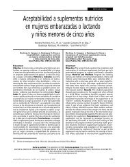 Aceptabilidad a suplementos nutricios en mujeres ... - SciELO