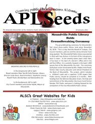 APLS will be CLOSED - Alabama Public Library Service