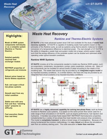 See the Waste Heat Recovery Brochure (PDF)