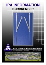 dÃ¸rbremser ipa information - J. Petersens Beslagfabrik