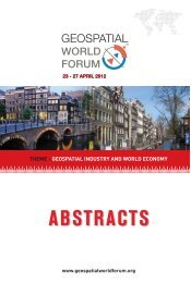 National Spatial Data Infrastructure - Geospatial World Forum