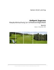 Golfpark Zugersee - NOGOLF@HausenKappelBaar.ch