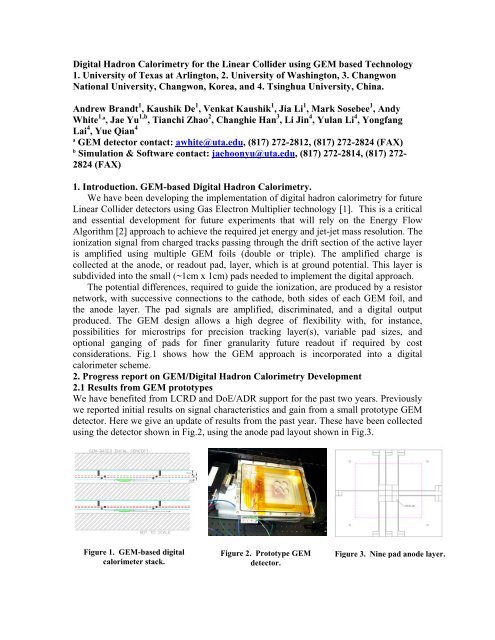 Digital Hadron Calorimetry for the Linear Collider using GEM based ...