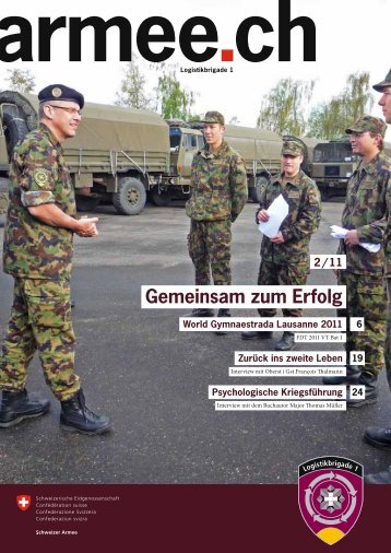 Gemeinsam zum Erfolg - Logistikbasis der Armee LBA - admin.ch