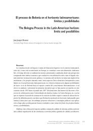 El proceso de Bolonia en el horizonte latinoamericano: límites y ...