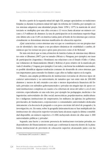 El proceso de Bolonia en el horizonte latinoamericano: límites y ...