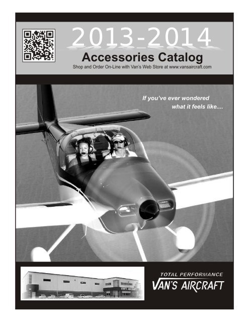 Here to download the 2013-2014_catalog.pdf - Van's Aircraft, Inc.