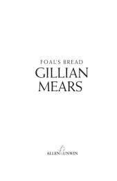 FOAL'S BREAD GiLLiAn MEARS