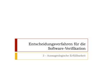 Aussagenlogische Erfüllbarkeit / SAT-Solving