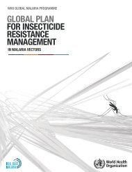 Global plan for insecticide resistance management in malaria vectors