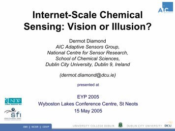 Dermot Diamond, Dublin City University - MMS Conferencing