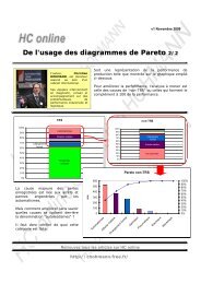 De l'usage des diagrammes de Pareto pour la maintenance - Free