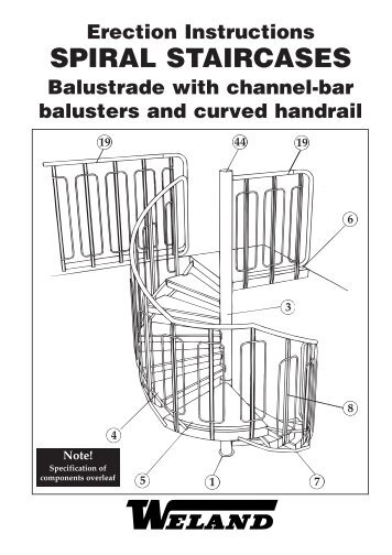 Erection Instructions SPIRAL STAIRCASES ... - Weland Ltd.