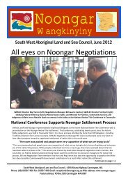 Noongar News June 2012 - South West Aboriginal Land & Sea ...