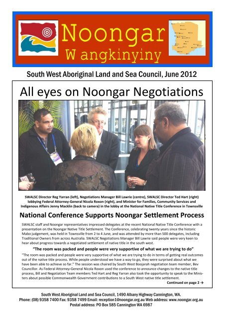 Noongar News June 2012 - South West Aboriginal Land & Sea ...