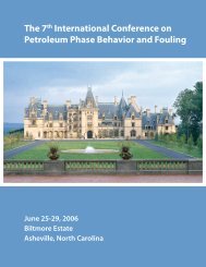 7th International Conference on Petroleum Phase Behavior and ...