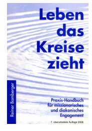 Leben, das Kreise zieht (Miss./Diakon. Ideen) - Forum Evangelisation