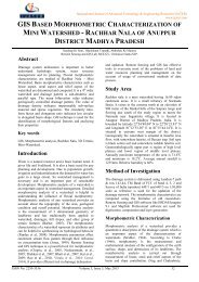 gis based morphometric characterization of mini watershed - ijater