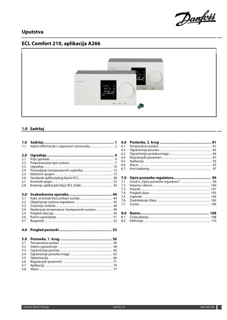 ECL Comfort 210, A266 Installation Guide - Danfoss.com