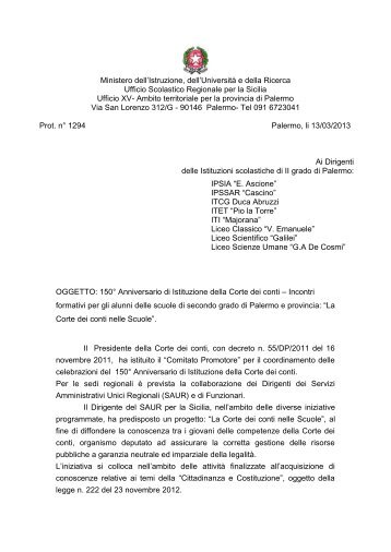 circolare Corte dei Conti_.pdf - ufficio xv ambito territoriale per la ...